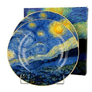סט צלחות קינוח STARRY NIGHT ואן גוך