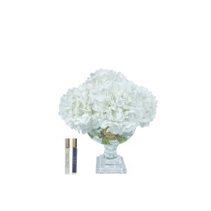 כלי קריסטל PROVANCE HYDRANGEAS לבן בינוני